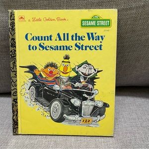 Vintage Count All the Way to Sesame Street (Little Golden Book)